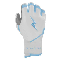 Guantes de Bateo Brucebolte 100% Cuero Cabretta Suave de Primera Calidad, Diseño Propio, Guantes Deportivos Personalizados con Puño Largo para Béisbol
