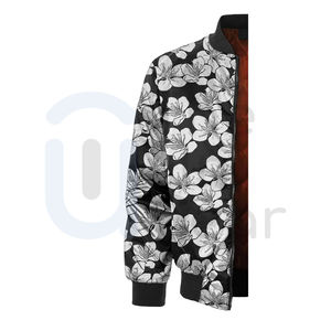 Chaqueta Bomber de Invierno para Hombre, de Alta Calidad, 100% Poliéster/Nailon, Transpirable, de Secado Rápido, Ecológica, con Bordado Frontal - Product Image 3