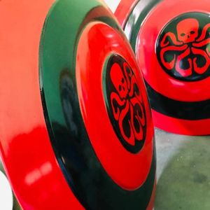 เกราะป้องกันยุคกลางสำหรับงานหัตถกรรม Calvin เกราะสีแดงฮาโลวีน22นิ้วลายดอกเตอร์สตรันฮาโลวีนหลายชั้น - Product Image 2