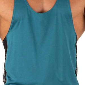 Débardeur d'entraînement de fitness avec logo personnalisé pour hommes, débardeur d'été tricoté décontracté, de musculation et de musculation, vente en ligne - Product Image 5