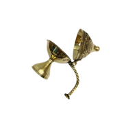 Brûleur d'encens en laiton doré artisanal et durable pour Bakhoor et encens en poudre, design moderne minimaliste MHQ