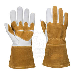 Guantes de Soldadura de Cuero Completo con Forro de Cuero, Guantes de Soldadura de Cuero Vacuno de Primera Calidad - Product Image 1