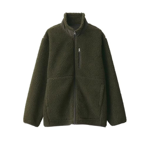 Vêtements de rue Veste pour hommes Polaire Sherpa personnalisée Polaire d'extérieur pour hommes Vêtements d'extérieur d'hiver à la mode Vestes pour hommes Taille OEM - Product Image 3