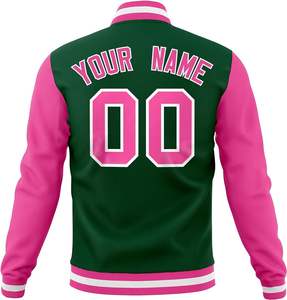 OVERSEAS SPORTS-Chaqueta de béisbol de gran tamaño para hombre, chaqueta universitaria personalizada de alta calidad con logotipo bordado - Product Image 4