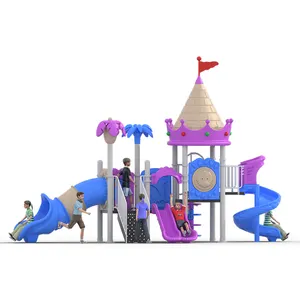 Nuevo diseño Niños estructura de juego al aire libre Equipo Repuestos Jungle Gym Patio de juegos de plástico Campo de juegos al aire libre