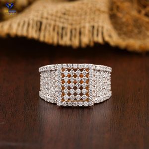 Diamant non certifié de taille brillant ronde 2,02 TDW, or rose 18 carats, bijoux en diamant de laboratoire CVD/HPHT - Product Image 1