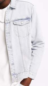 Veste Jeans 100% Coton Premium Personnalisé Jeans Veste Streetwear Mode - Product Image 2