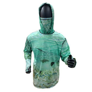 Sweat à capuche de pêche à manches longues hommes respirant séchage rapide Protection Uv à capuche pour les activités de plein air - Product Image 3