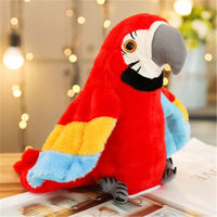 Vente en gros, jouet en peluche électrique personnalisé mignon, simulation de perroquet, peut chanter et parler, jouet éducatif, jouets pour enfants, jouets pour bébés