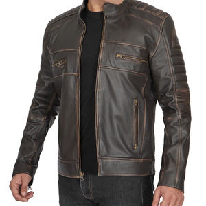 2024 New Custom Design High Street <b>Leather</b> <b>Jackets</b> Wholesale Price <b>Men</b> <b>Leather</b> <b>Jackets</b> Best Selling Trending - Product Image 1