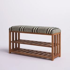 Banc de rangement standard en bois massif mobilier d'intérieur et d'extérieur pour la maison salon banc de rangement de jardin extérieur fabriqué en Inde - Product Image 3