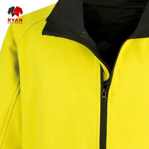 Veste Softshell Personnalisée Ryan Pro Gear pour Hommes Imperméable et Coupe-Vent Tissu Tricoté avec Fermeture Éclair Service OEM Logo Personnalisé - Product Image 2