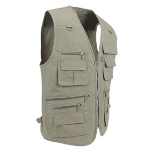 Gilets cargo pour hommes à prix de gros Vêtements d'extérieur Vestes sans manches Vêtements de travail Gilet cargo avec logo personnalisé - Product Image 4