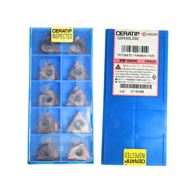 Carbide Grooving Insert GBA 43L 250 PR930 High-Accuracy 1 Year Warranty Guarantee by Official Distributor