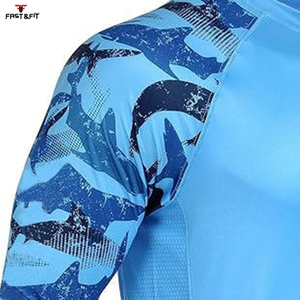 Sublimación manga secado rápido transpirable impermeable manga larga personalizado último diseño UPF 50 100% poliéster pesca camisas - Product Image 3
