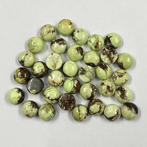 หินเลมอนคริโซเพรสทรงกลมเรียบ8มม. อัญมณีหลวมอัญมณีแท้ขายดีที่สุดจากผู้ผลิตทั่วไป - Product Image 1