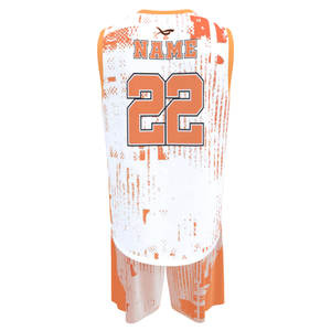 Maillots et shorts de basketball unisexes personnalisables REEMA, impression sérigraphique, respirants, grandes tailles, ensembles d'uniformes de basketball 100% - Product Image 3