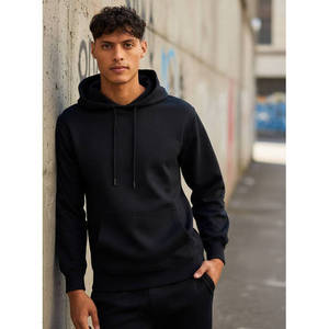 Unisex <b>Quilted</b> Jacquard Hooded <b>Sweatshirt</b> 100% Cotton Winter Lightweight Eco Friendly Hip Hop Washed Print Custom Logo OEM - Product Image 1