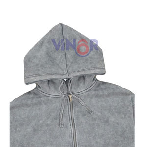 Survêtements personnalisés en molleton délavé à l'acide pour hommes, confortables, respirants, survêtement délavé à l'acide pour hommes, séchage rapide, survêtement pour hommes, logo personnalisé OEM - Product Image 4