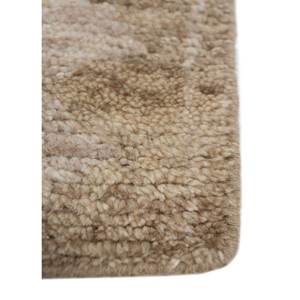 Alfombra Afgana Tejida a Mano en Color Beige Marrón con Patrón Geométrico para Sala de Estar, Rectangular, para Pasillo, Tamaño 9x12, Re-1167 - Product Image 4