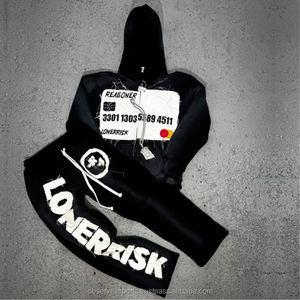 Vente en gros Streetwear vintage unisexe lourd 100% coton survêtement d'hiver avec logo personnalisé délavé à l'acide coupe régulière sweats à capuche - Product Image 4