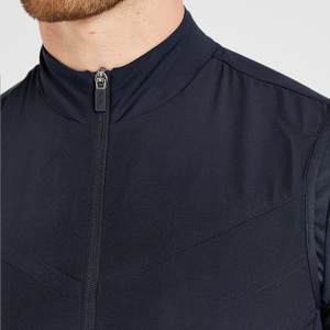 Gilet de golf hybride pour hommes avec panneaux avant rembourrés et dos extensibles veste sans manches respirante coupe-vent pour le sport - Product Image 6