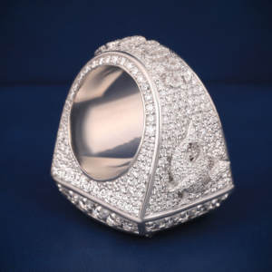 925 argent Design Unique glacé Moissanite rond brillant coupe VVS clarté diamant luxe Original Hip Hop bijoux - Product Image 5