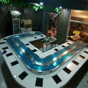 โรงงานคุณภาพสูงร้านอาหารอาหารสายพานลําเลียงรถไฟซูชิ - Product Image 5