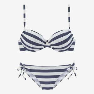 Ensemble de bikini bandeau pour femmes, maillot de bain deux pièces, col halter, push-up, imprimé, bikini pour femmes, vêtements de plage, maillot de bain, fournisseur en gros - Product Image 2