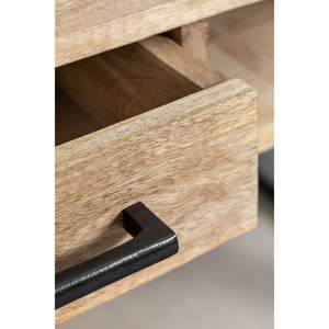 Keblar Table basse contemporaine en bois de manguier massif 90x45 cm Mobilier de salon rectangulaire pour la maison - Product Image 4