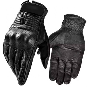 Gants en cuir de course de moto imperméables, légers et durables Gants de motocycliste chauds d'été avec écran tactile Sports du Pakistan - Product Image 1