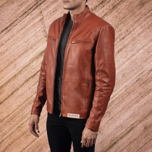 แจ็กเก็ตหนังแท้สำหรับผู้ชายแจ็คเก็ตหนังแกะแท้2022 - Product Image 3