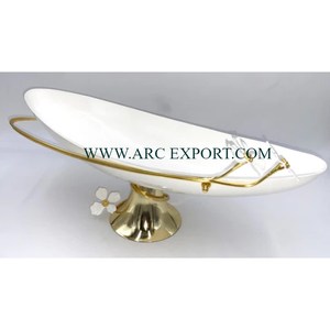 Accesorios de Mesa para el hogar, frutero para comedor, mesa de Metal de Color blanco, cuenco decorativo, utensilios de cocina de la mejor calidad, herramientas para boda - Product Image 1