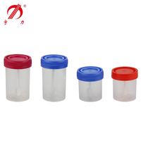 Gobelet à urine médical jetable transparent de qualité supérieure pour la collecte d'échantillons en laboratoire clinique, avec fermeture hygiénique sécurisée