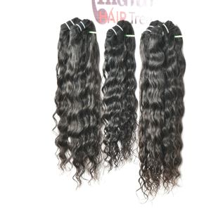 Templo indio Color de cabello natural Paquete negro Rizado Sedoso WAV cabello virgen Boules web templo humano precios de cabello crudo en la India - Product Image 6