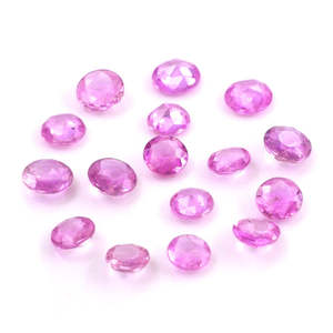 Natural Pink Sapphire Loose Gemstone 1ct Calibrated Rose Cut <b>Rounds</b> 3mm 4mm Various Including Brilliant Oval <b>Cushion</b> Pear Cut - Product Image 1