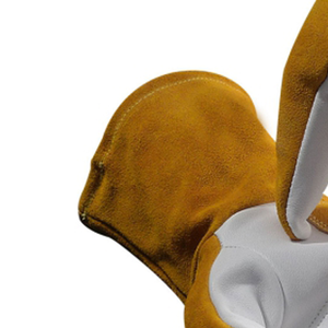 ถุงมือเชื่อมหนังแพะกันบาดถุงมือยาวทนความร้อนสำหรับเชื่อมเชื่อม - Product Image 2