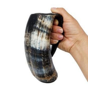 Hot Selling Buffalo Horn Drinking and Tankard <b>Mug</b> for Home and Kitchenware Decorative at Wholesale Prices - Product Image 1