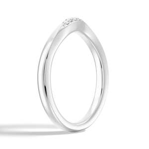 Round Cut Moissanite Diamond Wedding Band 9K Gold <b>Ring</b> Elegant Moissanite <b>Rings</b> - Product Image 6