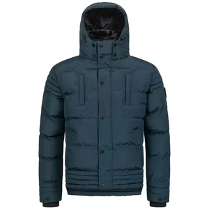 Chaqueta acolchada ligera para hombre, abrigo cálido con capucha de invierno, abrigo aislado para exteriores, clima frío, senderismo, prendas de vestir exteriores - Product Image 1
