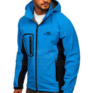 Veste Softshell pour homme de la meilleure qualité coupe-vent imperméable d'hiver à col montant en polyester pour l'extérieur - Product Image 3