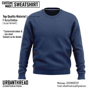 Sweat-shirt homme 100% coton molletonné, hiver, vintage, manches longues, col rond, coupe unisexe, fitness, mode streetwear, personnalisable - Product Image 4