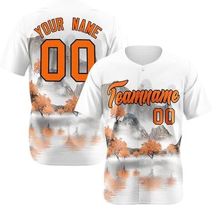 Maillots de baseball boutonnés personnalisables pour adultes Design unique Respirant et facile à porter pour les joueurs de softball - Product Image 1