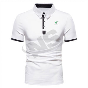 Polos elegantes para hombre de talla grande, algodón transpirable cómodo con logotipo personalizado, polos al por mayor a precio de fábrica - Product Image 3