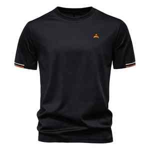 Camiseta de algodón de verano personalizada para hombre, tela ligera y transpirable, ropa informal diaria elegante - Product Image 6