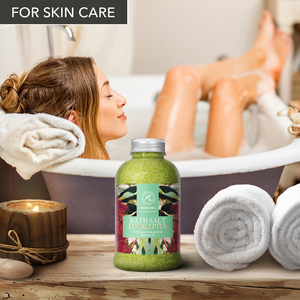 Aromatika Sal Marina Natural de Eucalipto para Baño Corporal 600g con Aceite Esencial Estimulante y Extracto de Plátano - Product Image 5
