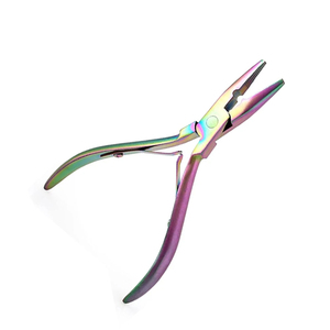 Kit d'outils d'extension de cheveux TEEJAY Premium en acier inoxydable bleu, pinces métalliques, extracteur de perles, crochets de pose, ensemble d'installation - Product Image 2