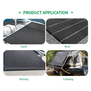 Paneles <span class=keywords><strong>solares</strong></span> Sunpal completamente negros personalizados en forma de 100 vatios 150 vatios 200 vatios Panel solar fotovoltaico con placa - Product Image 6