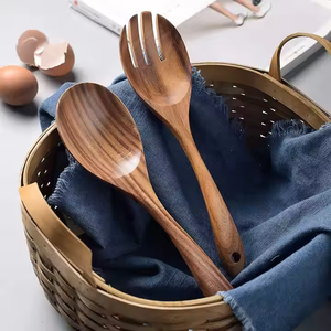 ช้อนไม้ที่เป็นมิตรกับสิ่งแวดล้อมทำจากไม้ที่ยั่งยืนระดับพรีเมียมจัดแสดงพื้นผิวธรรมชาติโดยแฟชั่นเรืองแสง - Product Image 6