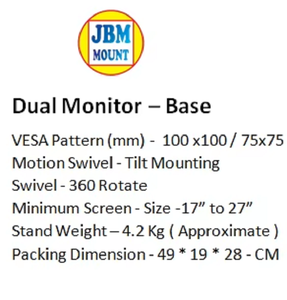 ที่วางจอภาพแบบตั้งได้สำหรับที่วางจอคอมพิวเตอร์ที่มีตัวจัดเก็บของเพื่อความสะอาดของโต๊ะ - Product Image 2